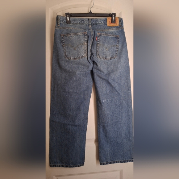Levis 550 Boys Denim Jeans Blue Relaxed Fit Tapered Leg Sz 10 Husky 30x26 casual - Picture 2 of 12